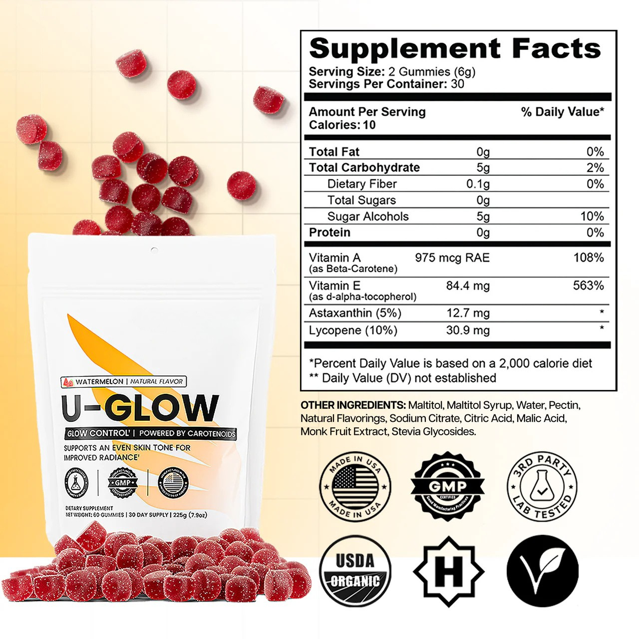 U-GLOW Tanning Gummies